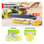 RALLADOR, PICADOR, CORTADOR, REBANADOR MANUAL PARA FRUTAS Y VERDURAS