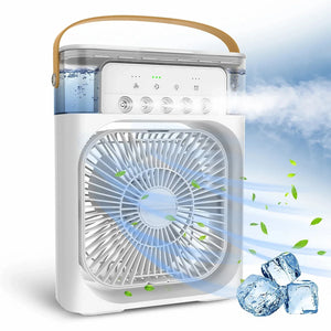 VENTILADOR HUMIDIFICADOR PORTÁTIL 3 EN 1