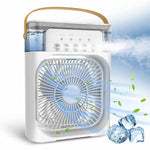 VENTILADOR HUMIDIFICADOR PORTÁTIL 3 EN 1